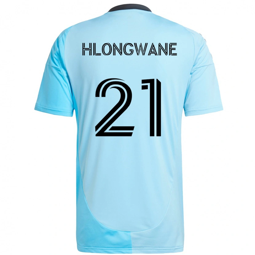 Danxen Kvinnor Bongokuhle Hlongwane #21 Himmelsblå Bortatröja Matchtröjor 2025/26 Tröjor T-Tröja