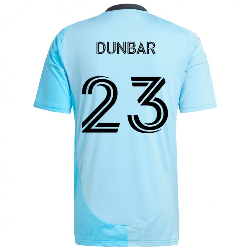 Danxen Kvinnor Cameron Dunbar #23 Himmelsblå Bortatröja Matchtröjor 2025/26 Tröjor T-Tröja
