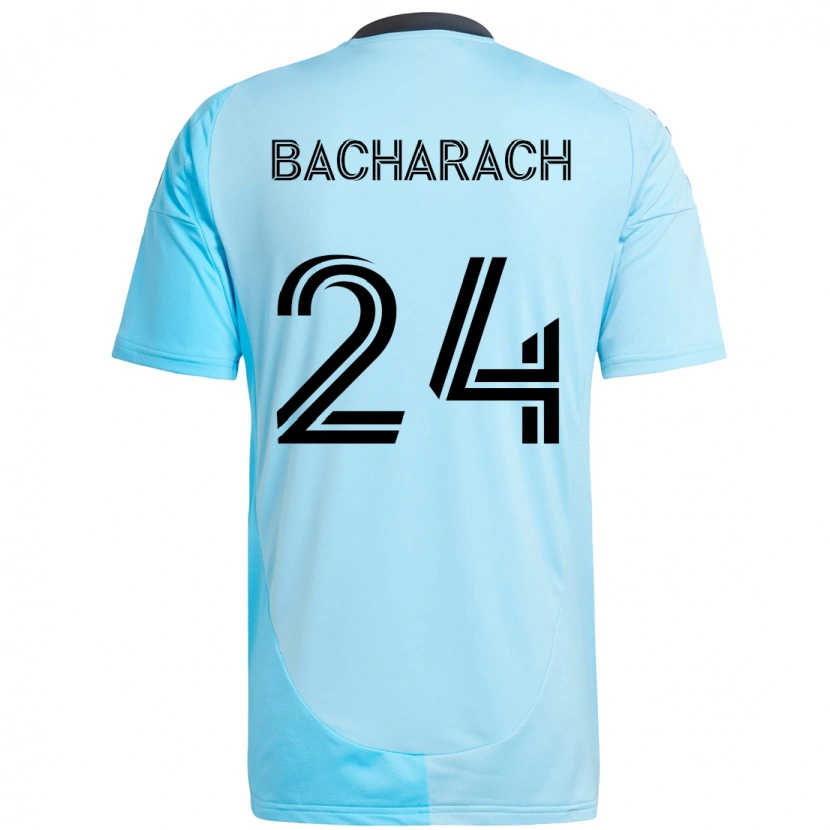 Danxen Kvinnor Hugo Bacharach #24 Himmelsblå Bortatröja Matchtröjor 2025/26 Tröjor T-Tröja
