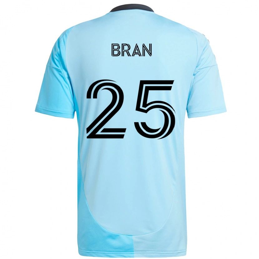 Danxen Kvinnor Alejandro Bran #25 Himmelsblå Bortatröja Matchtröjor 2025/26 Tröjor T-Tröja