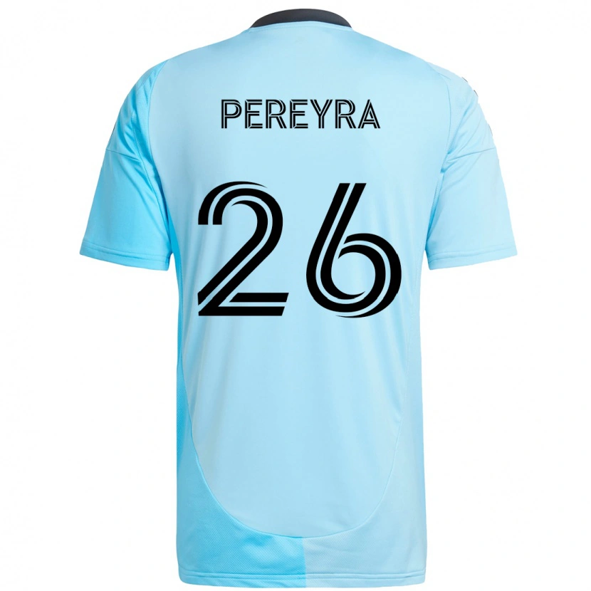 Danxen Kvinnor Joaquín Pereyra #26 Himmelsblå Bortatröja Matchtröjor 2025/26 Tröjor T-Tröja