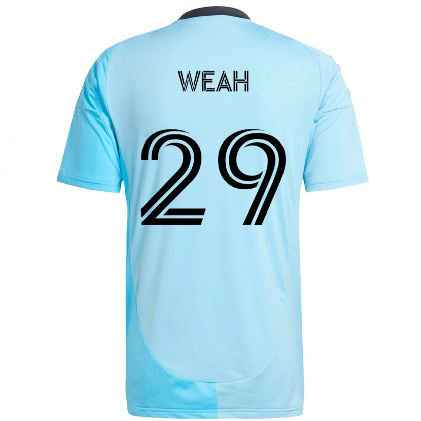 Danxen Kvinnor Patrick Weah #29 Himmelsblå Bortatröja Matchtröjor 2025/26 Tröjor T-Tröja
