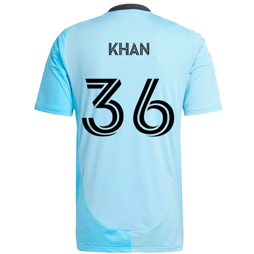 Danxen Kvinnor Molik Khan #36 Himmelsblå Bortatröja Matchtröjor 2025/26 Tröjor T-Tröja