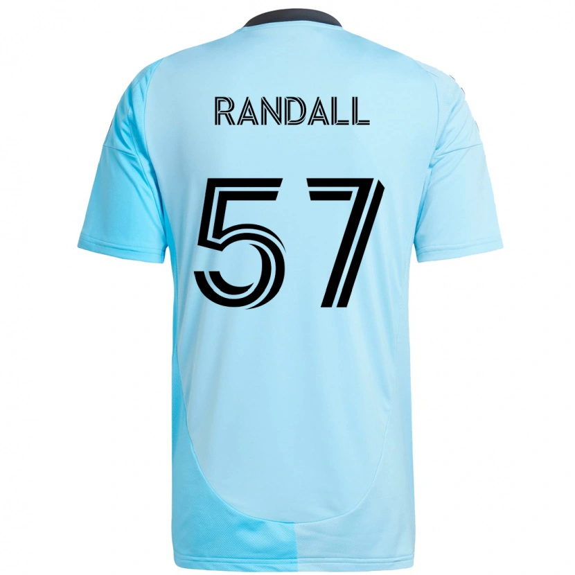 Danxen Kvinnor Darius Randell #57 Himmelsblå Bortatröja Matchtröjor 2025/26 Tröjor T-Tröja