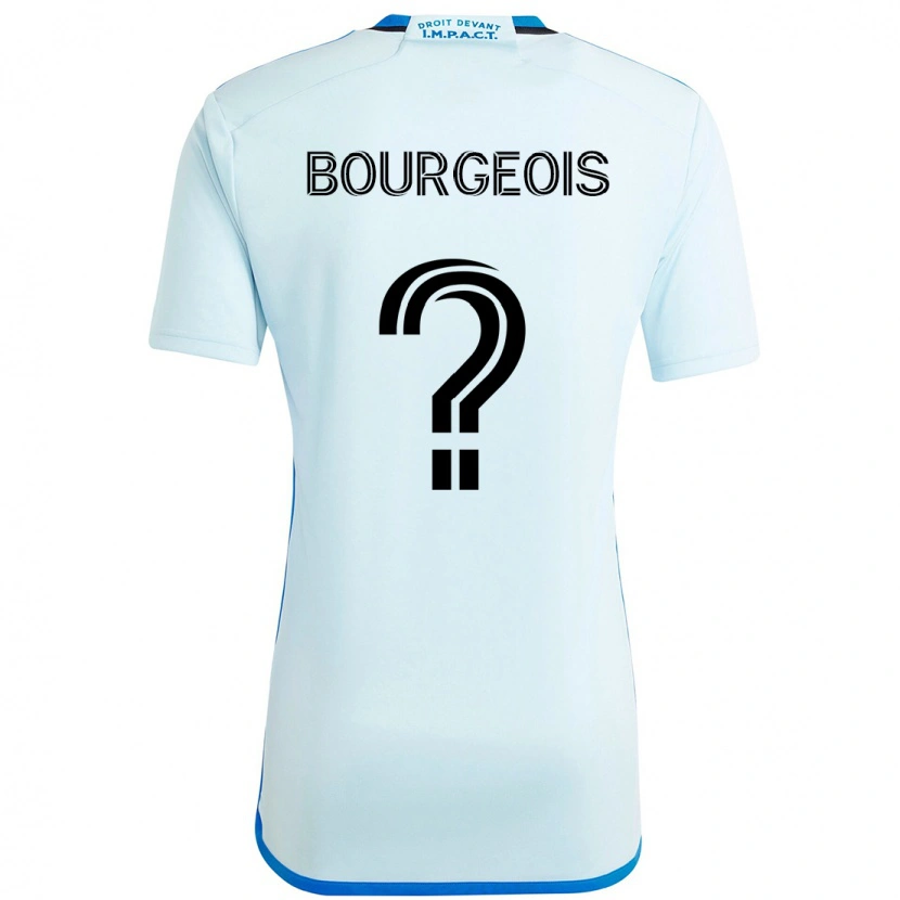 Danxen Kvinnor Maxime Bourgeois #0 Himmelsblå Mörkblå Bortatröja Matchtröjor 2025/26 Tröjor T-Tröja