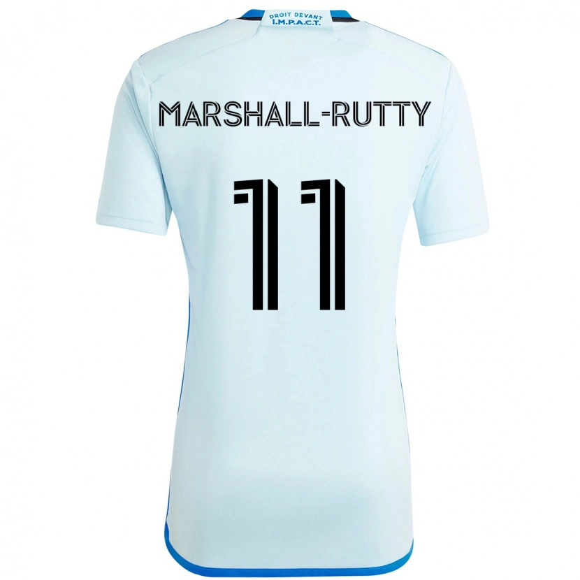 Danxen Kvinnor Jahkeele Marshall-Rutty #11 Himmelsblå Mörkblå Bortatröja Matchtröjor 2025/26 Tröjor T-Tröja