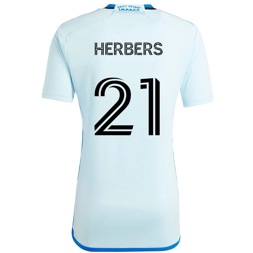 Danxen Kvinnor Fabian Herbers #21 Himmelsblå Mörkblå Bortatröja Matchtröjor 2025/26 Tröjor T-Tröja