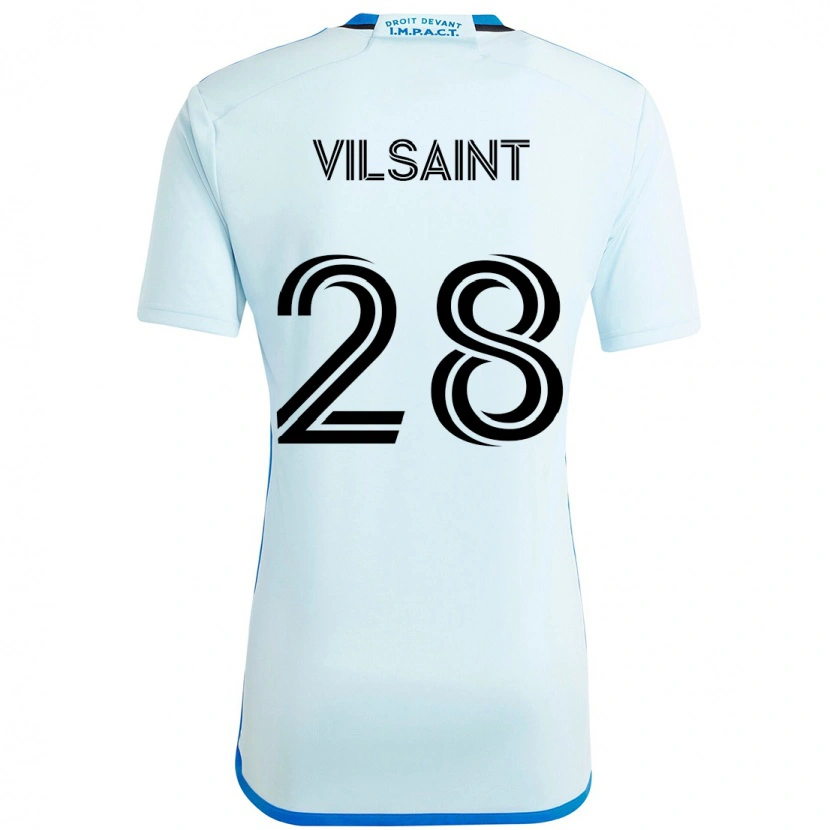 Danxen Kvinnor Jules-Anthony Vilsaint #28 Himmelsblå Mörkblå Bortatröja Matchtröjor 2025/26 Tröjor T-Tröja