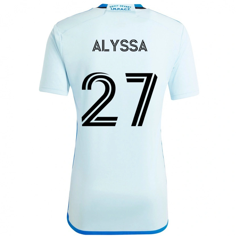 Danxen Kvinnor Garreaud Alyssa #27 Himmelsblå Mörkblå Bortatröja Matchtröjor 2025/26 Tröjor T-Tröja