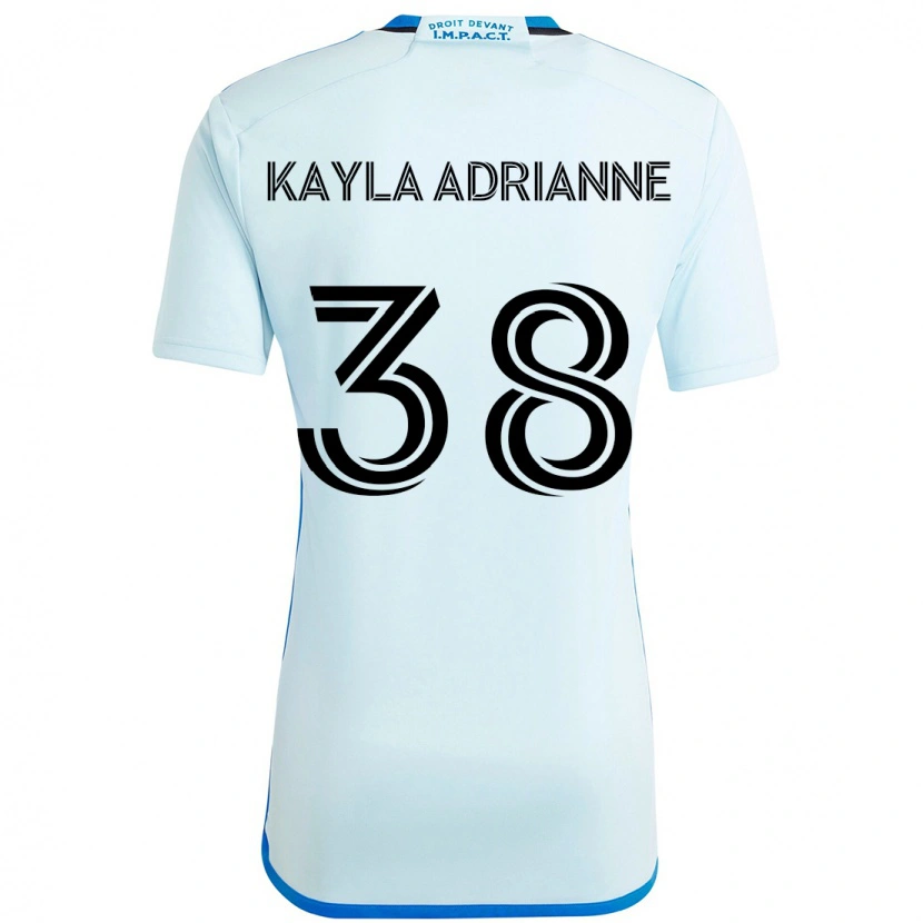 Danxen Kvinnor Kamdem Kayla Adrianne #38 Himmelsblå Mörkblå Bortatröja Matchtröjor 2025/26 Tröjor T-Tröja
