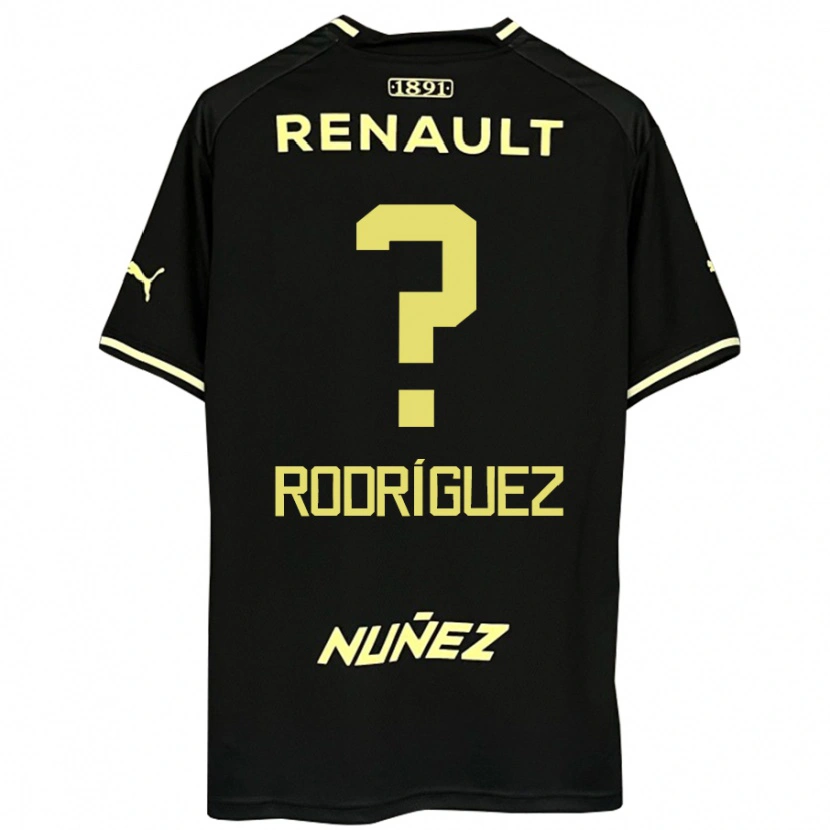 Danxen Kvinnor Juan Rodríguez #0 Svart Gul Bortatröja Matchtröjor 2025/26 Tröjor T-Tröja
