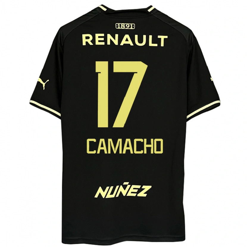 Danxen Kvinnor Sebastián Camacho #17 Svart Gul Bortatröja Matchtröjor 2025/26 Tröjor T-Tröja