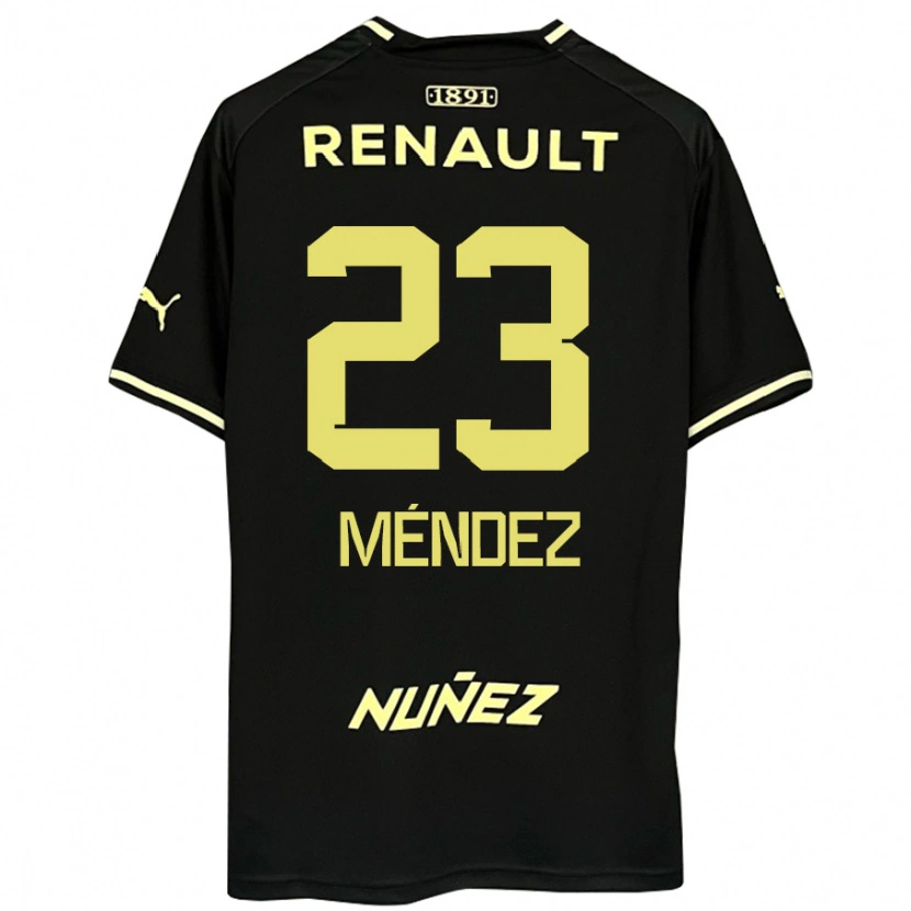 Danxen Kvinnor Javier Méndez #23 Svart Gul Bortatröja Matchtröjor 2025/26 Tröjor T-Tröja