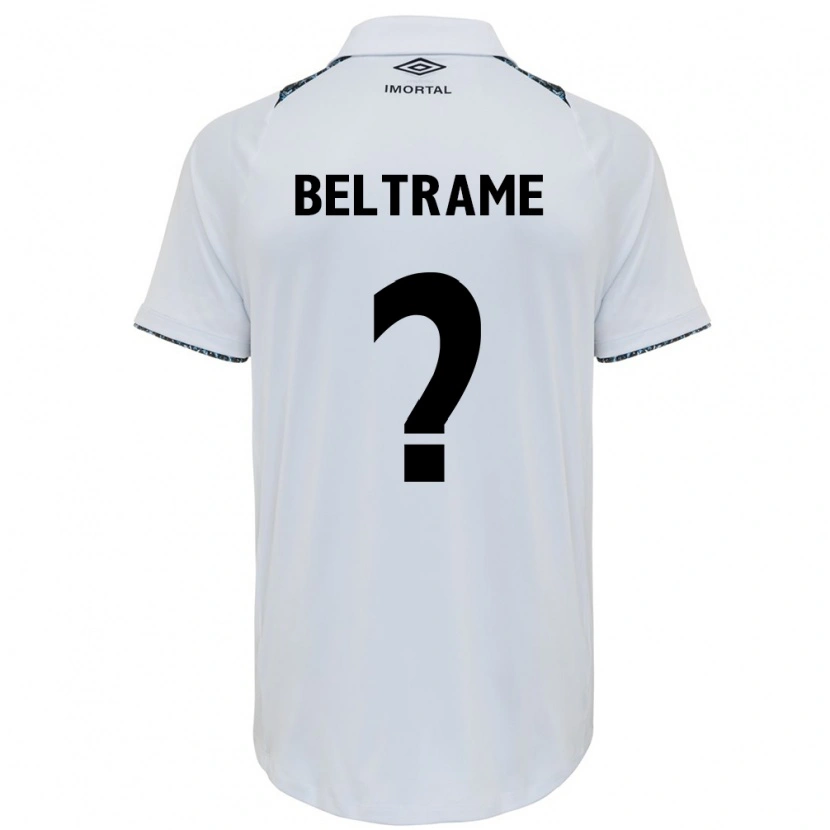 Danxen Kvinnor Thiago Beltrame #0 Vit Blå Bortatröja Matchtröjor 2025/26 Tröjor T-Tröja