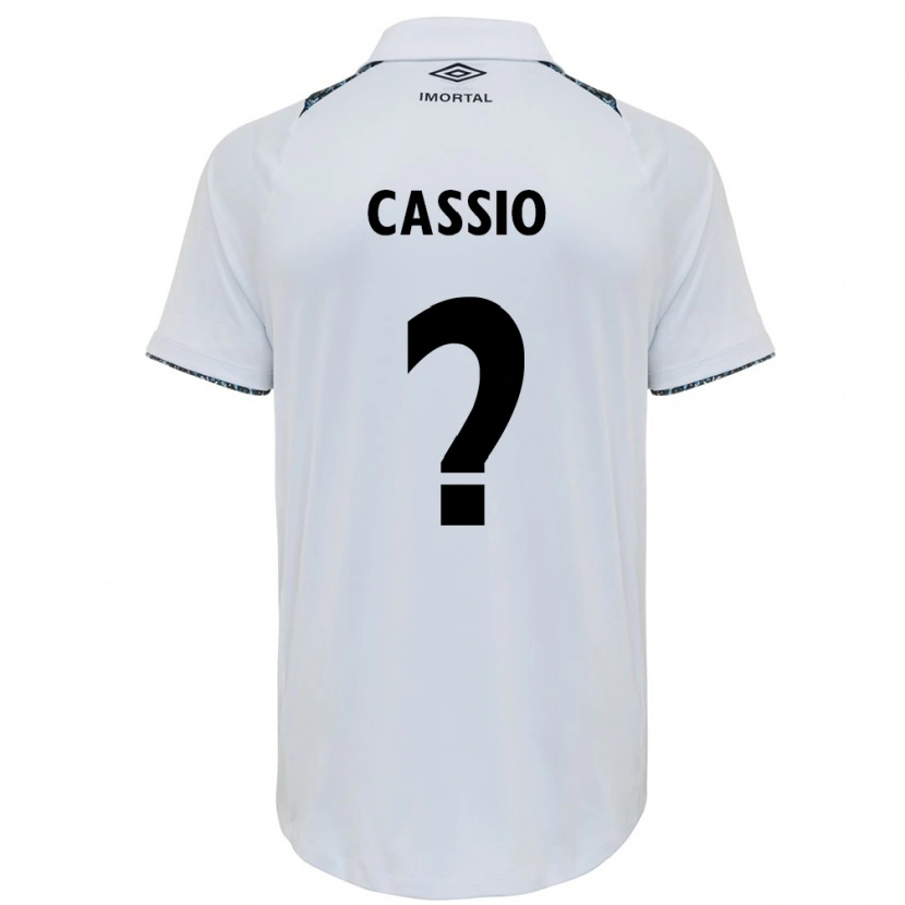 Danxen Kvinnor Cássio Acosta #0 Vit Blå Bortatröja Matchtröjor 2025/26 Tröjor T-Tröja