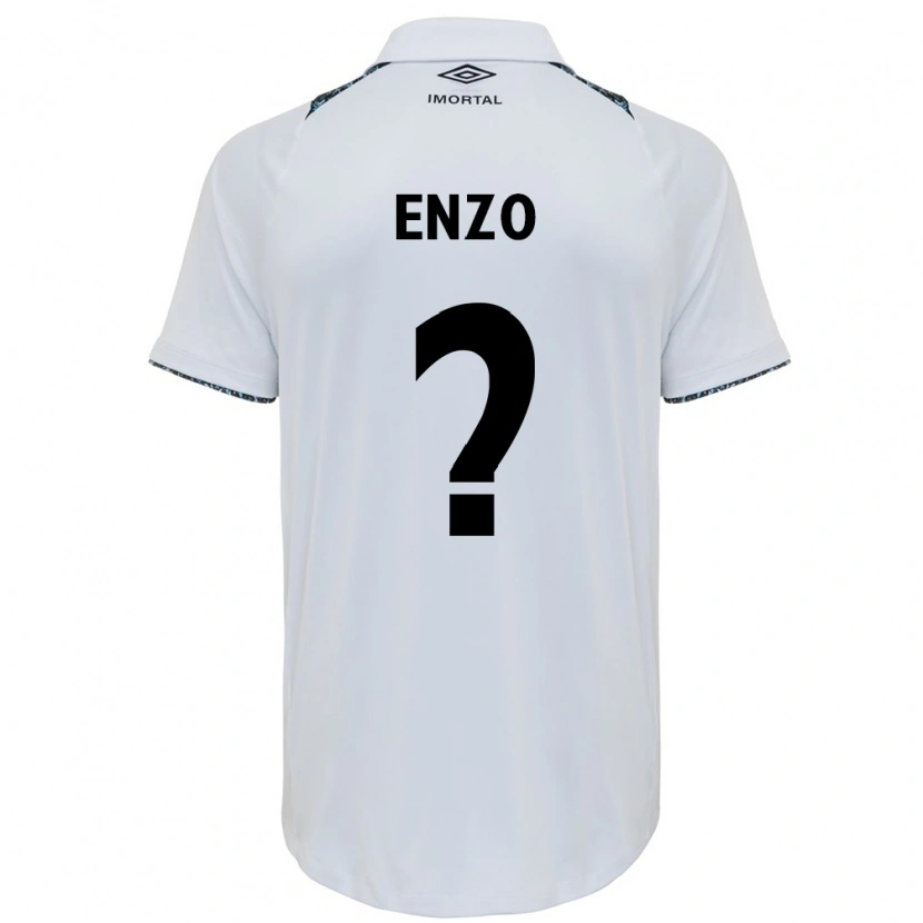 Danxen Kvinnor Enzo #0 Vit Blå Bortatröja Matchtröjor 2025/26 Tröjor T-Tröja