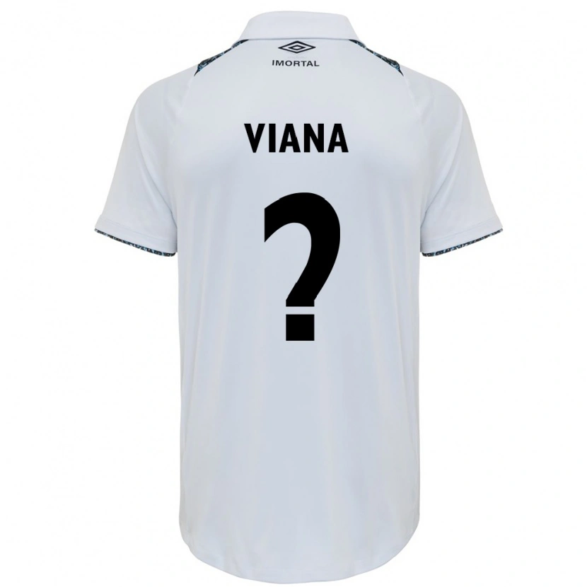Danxen Kvinnor Arthur Viana #0 Vit Blå Bortatröja Matchtröjor 2025/26 Tröjor T-Tröja