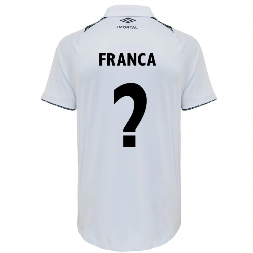 Danxen Kvinnor Gui França #0 Vit Blå Bortatröja Matchtröjor 2025/26 Tröjor T-Tröja
