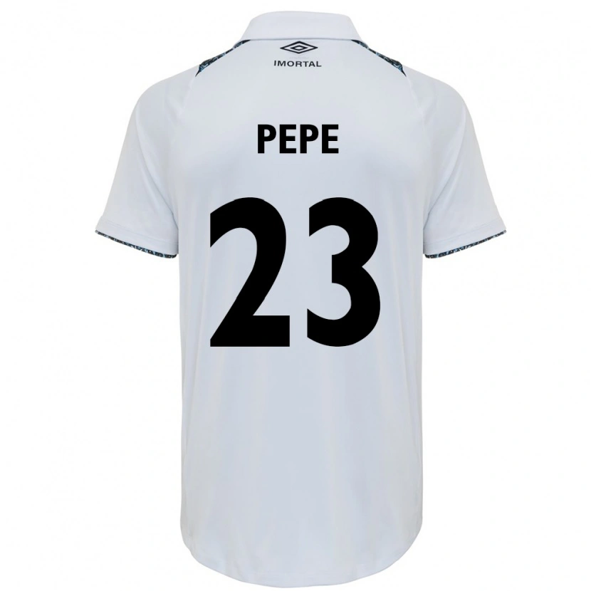 Danxen Kvinnor Pepê #23 Vit Blå Bortatröja Matchtröjor 2025/26 Tröjor T-Tröja