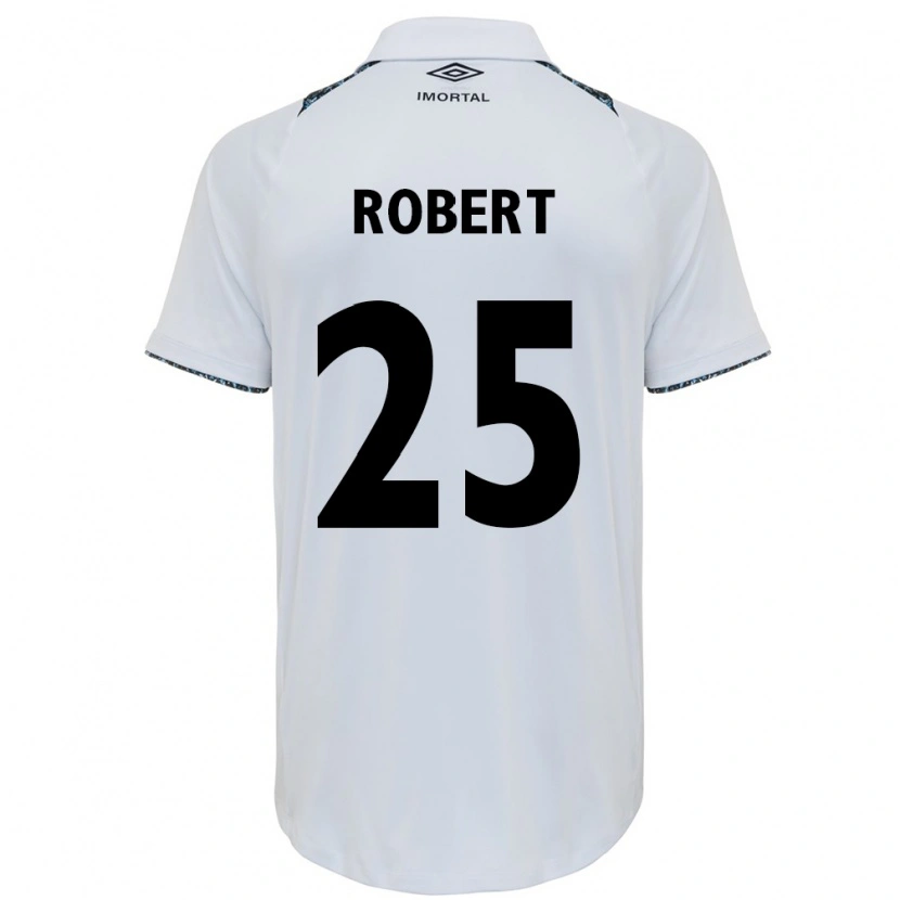 Danxen Kvinnor Jhonata Robert #25 Vit Blå Bortatröja Matchtröjor 2025/26 Tröjor T-Tröja