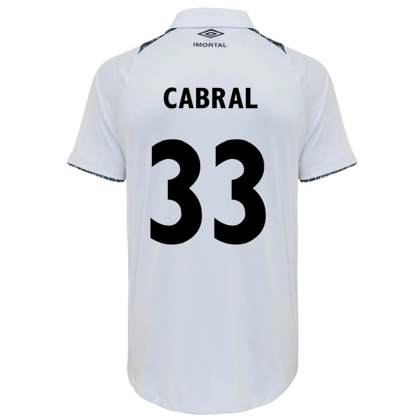 Danxen Kvinnor Rafael Cabral #33 Vit Blå Bortatröja Matchtröjor 2025/26 Tröjor T-Tröja
