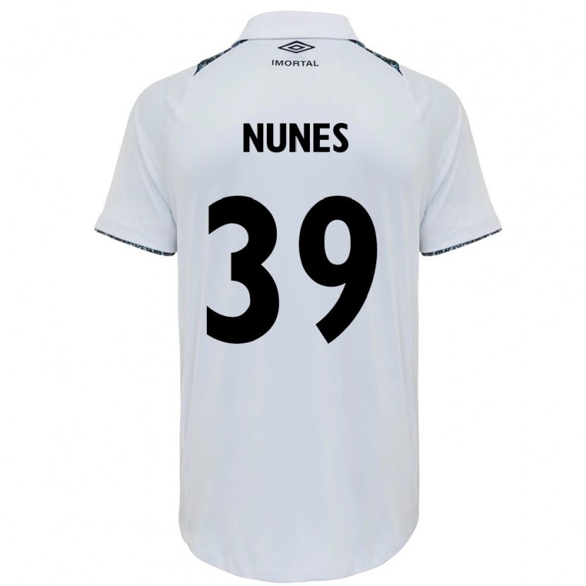 Danxen Kvinnor Gustavo Gomes #39 Vit Blå Bortatröja Matchtröjor 2025/26 Tröjor T-Tröja