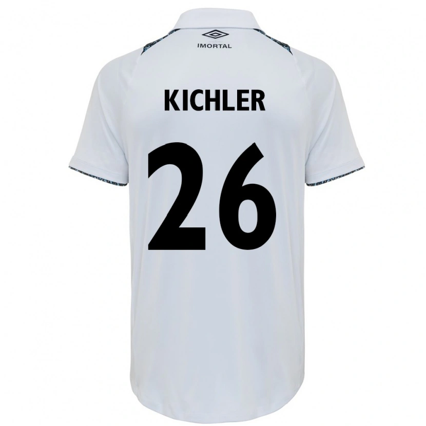 Danxen Kvinnor Paola Kichler #26 Vit Blå Bortatröja Matchtröjor 2025/26 Tröjor T-Tröja
