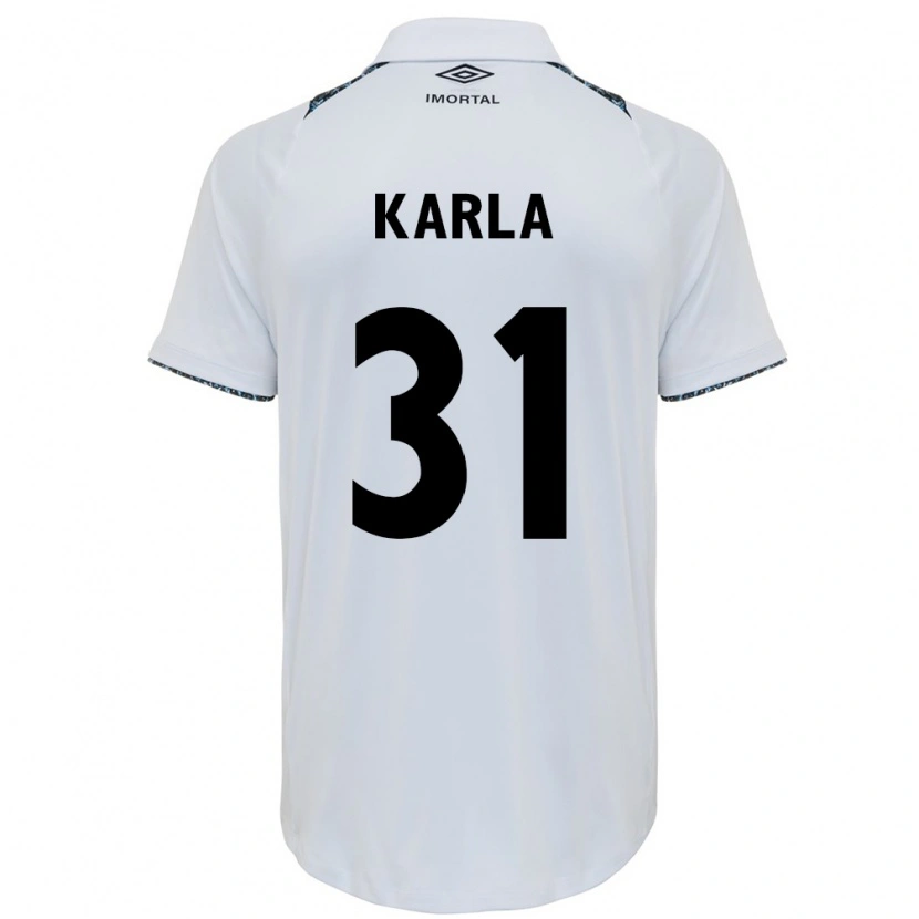 Danxen Kvinnor Emmily Karla #31 Vit Blå Bortatröja Matchtröjor 2025/26 Tröjor T-Tröja