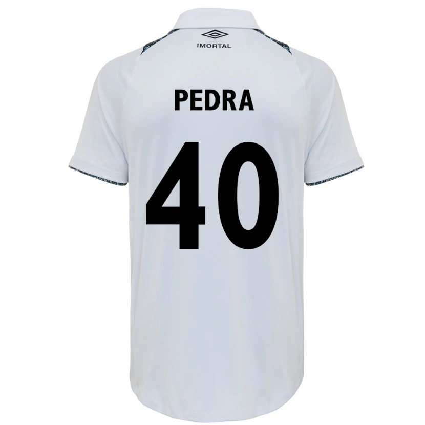 Danxen Kvinnor Duda Pedra #40 Vit Blå Bortatröja Matchtröjor 2025/26 Tröjor T-Tröja