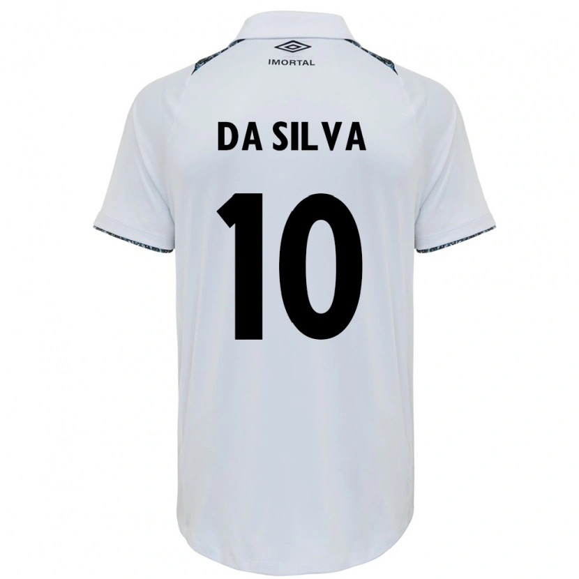 Danxen Kvinnor Juliana Odilon Da Silva #10 Vit Blå Bortatröja Matchtröjor 2025/26 Tröjor T-Tröja