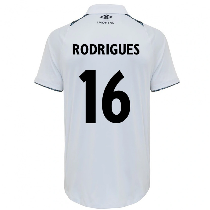 Danxen Kvinnor Fernanda Garay Rodrigues #16 Vit Blå Bortatröja Matchtröjor 2025/26 Tröjor T-Tröja