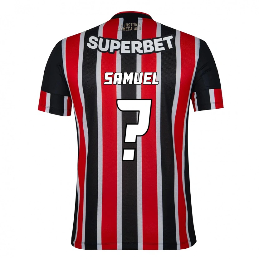 Danxen Kvinnor Samuel #0 Svart Röd Bortatröja Matchtröjor 2025/26 Tröjor T-Tröja