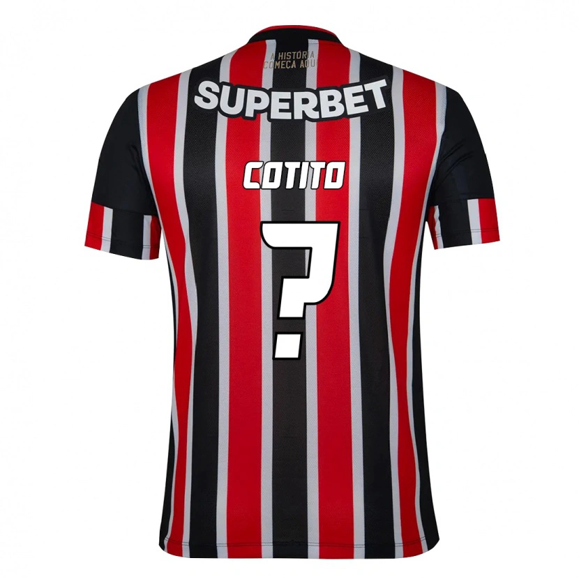 Danxen Kvinnor Arnold Cotito #0 Svart Röd Bortatröja Matchtröjor 2025/26 Tröjor T-Tröja