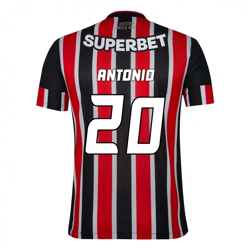 Danxen Kvinnor Marcos Antônio #20 Svart Röd Bortatröja Matchtröjor 2025/26 Tröjor T-Tröja