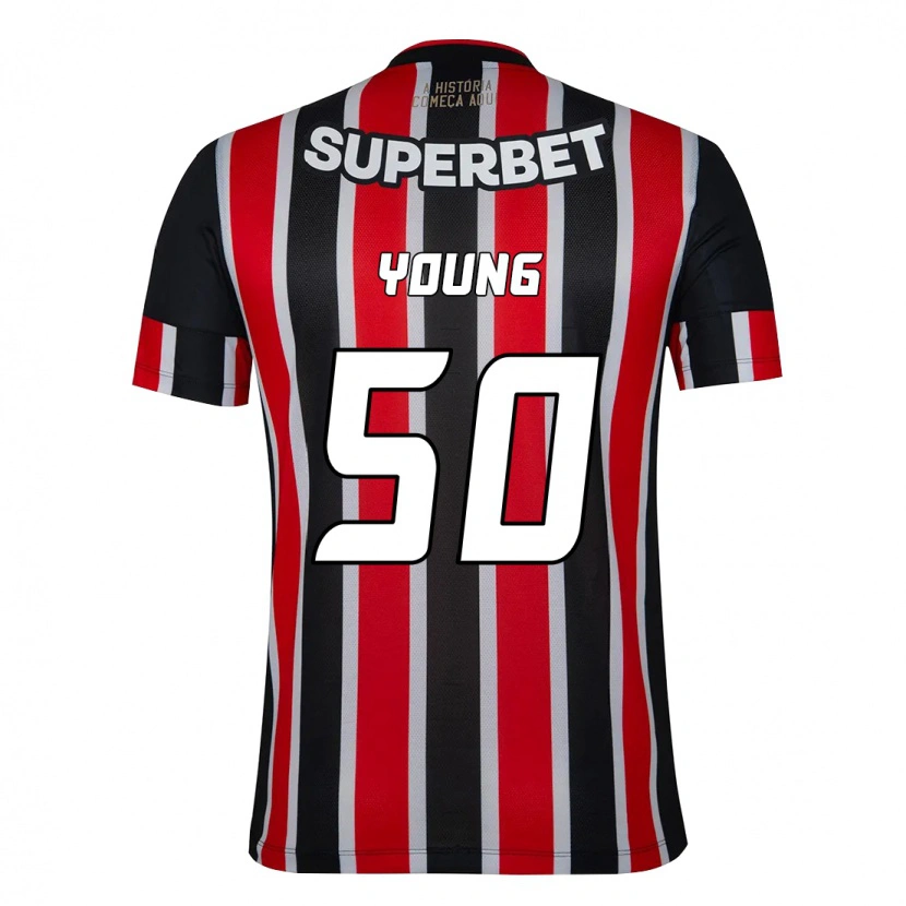 Danxen Kvinnor Young #50 Svart Röd Bortatröja Matchtröjor 2025/26 Tröjor T-Tröja