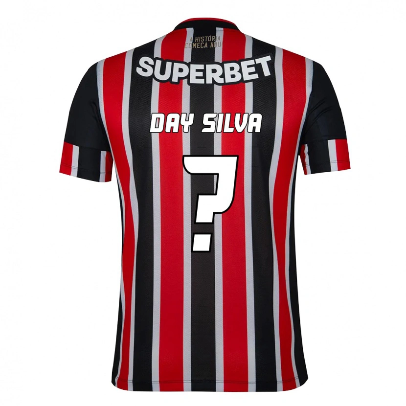Danxen Kvinnor Day Silva #0 Svart Röd Bortatröja Matchtröjor 2025/26 Tröjor T-Tröja