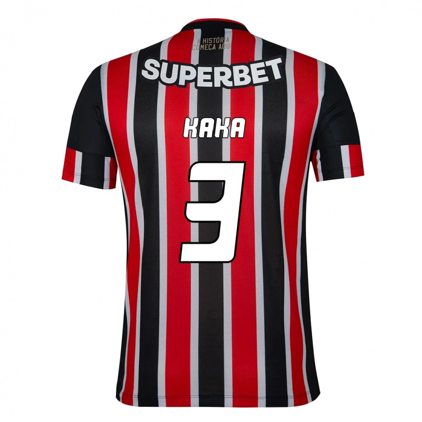 Danxen Kvinnor Kaká #3 Svart Röd Bortatröja Matchtröjor 2025/26 Tröjor T-Tröja