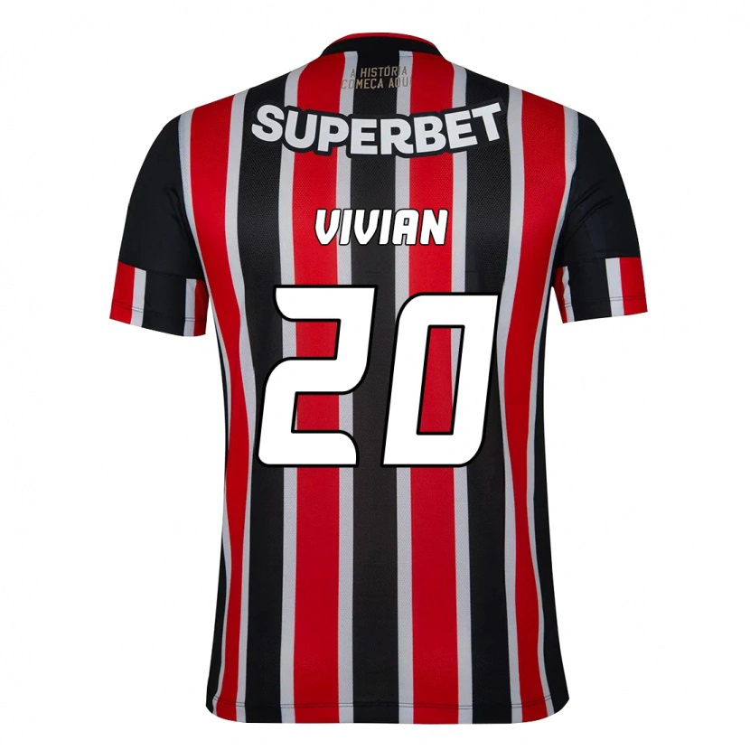 Danxen Kvinnor Vivian #20 Svart Röd Bortatröja Matchtröjor 2025/26 Tröjor T-Tröja