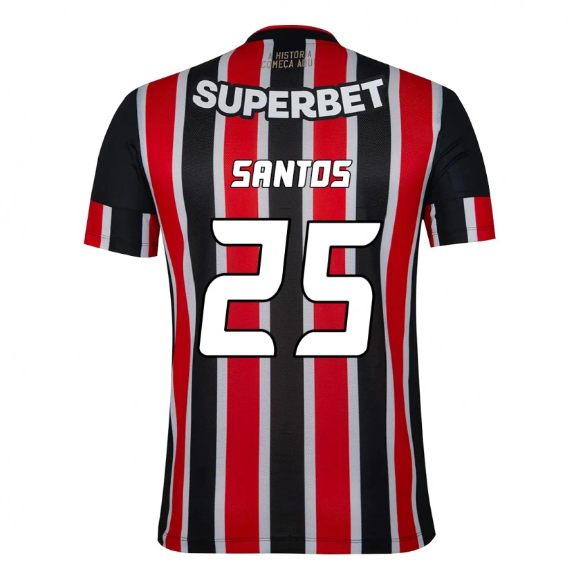 Danxen Kvinnor Mariana Santos #25 Svart Röd Bortatröja Matchtröjor 2025/26 Tröjor T-Tröja