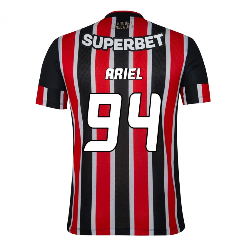 Danxen Kvinnor Ariel #94 Svart Röd Bortatröja Matchtröjor 2025/26 Tröjor T-Tröja