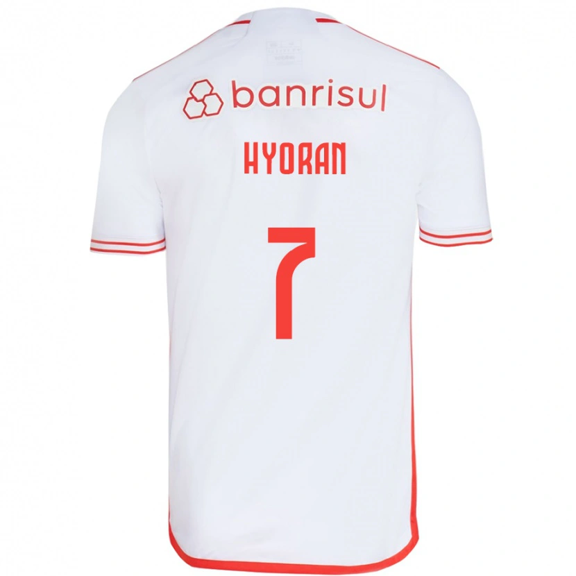 Danxen Kvinnor Hyoran #7 Vit Röd Bortatröja Matchtröjor 2025/26 Tröjor T-Tröja