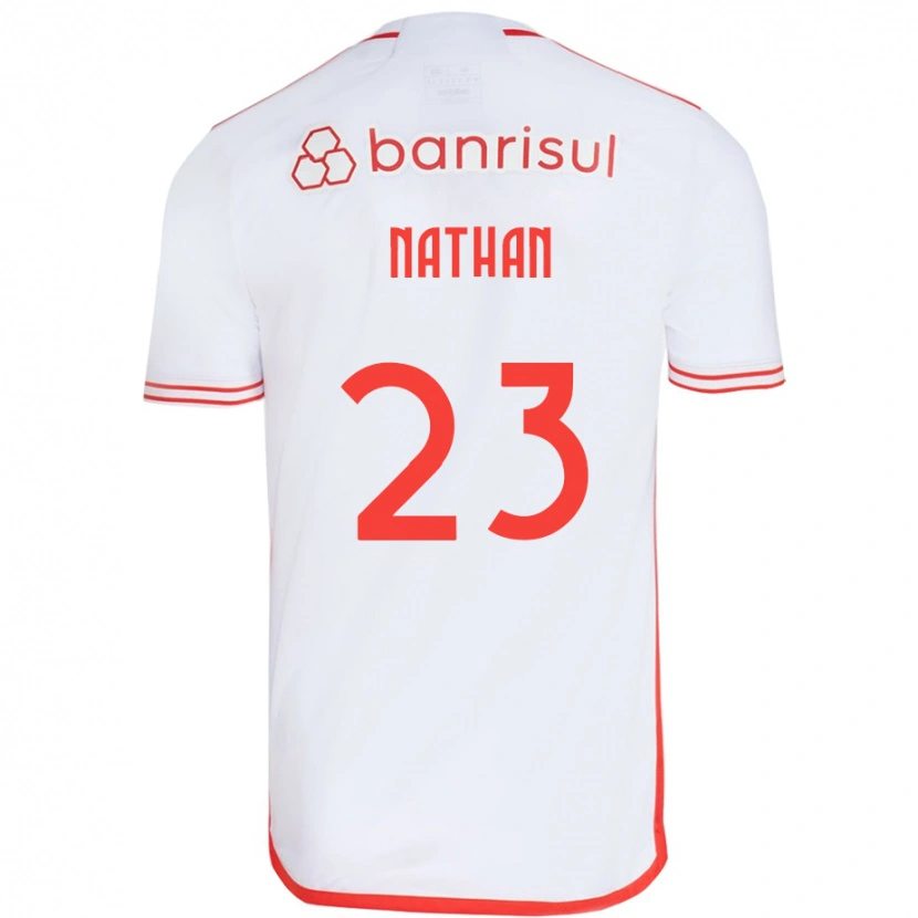 Danxen Kvinnor Nathan #23 Vit Röd Bortatröja Matchtröjor 2025/26 Tröjor T-Tröja