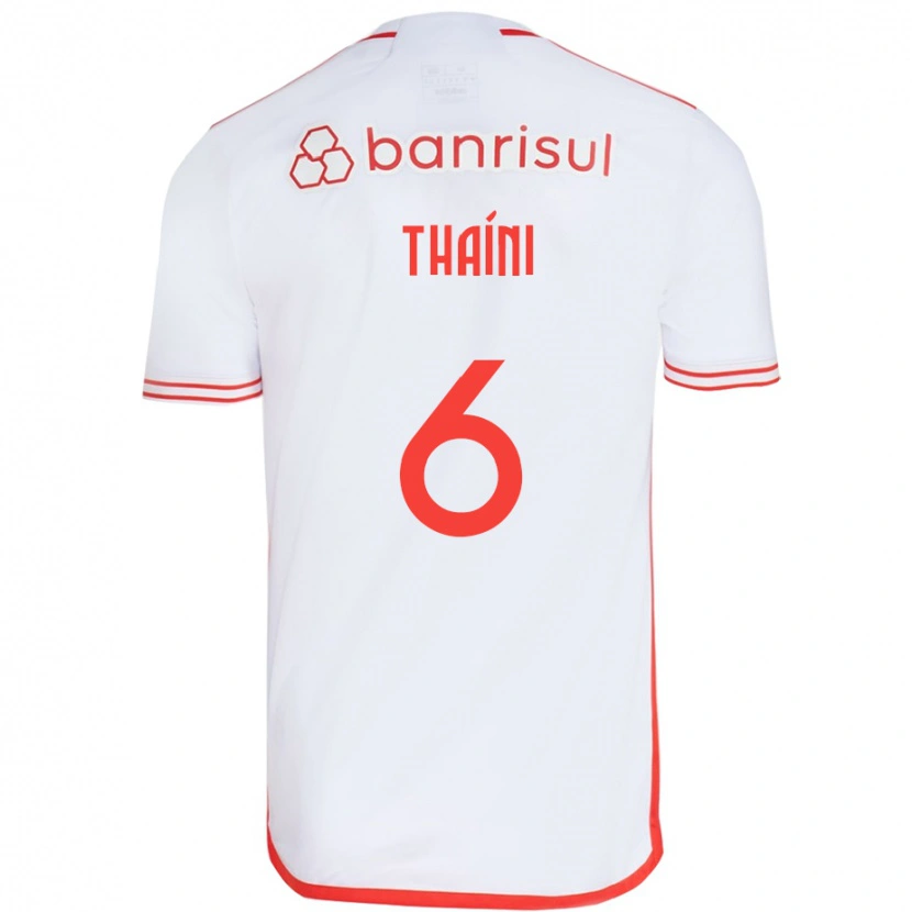 Danxen Kvinnor Thaíni #6 Vit Röd Bortatröja Matchtröjor 2025/26 Tröjor T-Tröja