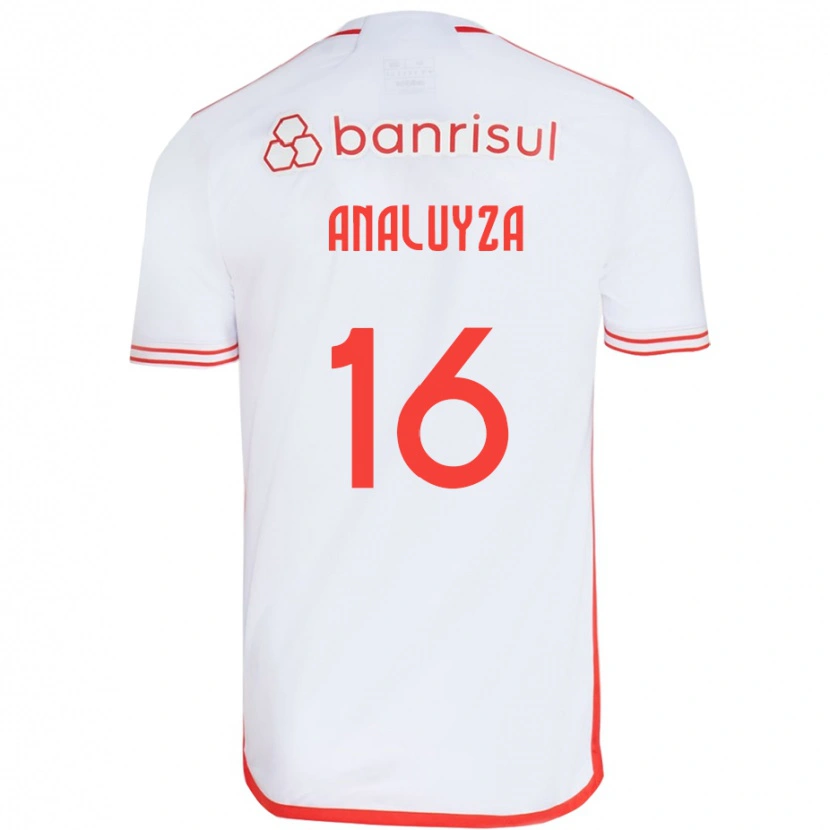 Danxen Kvinnor Analuyza #16 Vit Röd Bortatröja Matchtröjor 2025/26 Tröjor T-Tröja