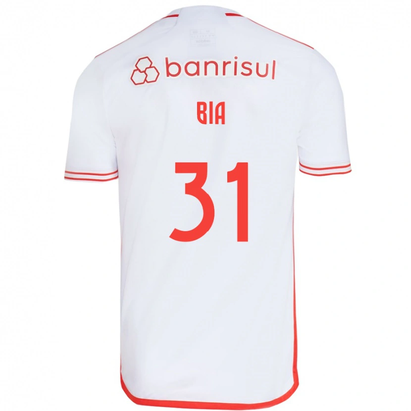 Danxen Kvinnor Bia #31 Vit Röd Bortatröja Matchtröjor 2025/26 Tröjor T-Tröja