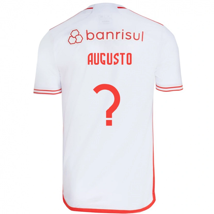 Danxen Kvinnor Vinicius Augusto #0 Vit Röd Bortatröja Matchtröjor 2025/26 Tröjor T-Tröja