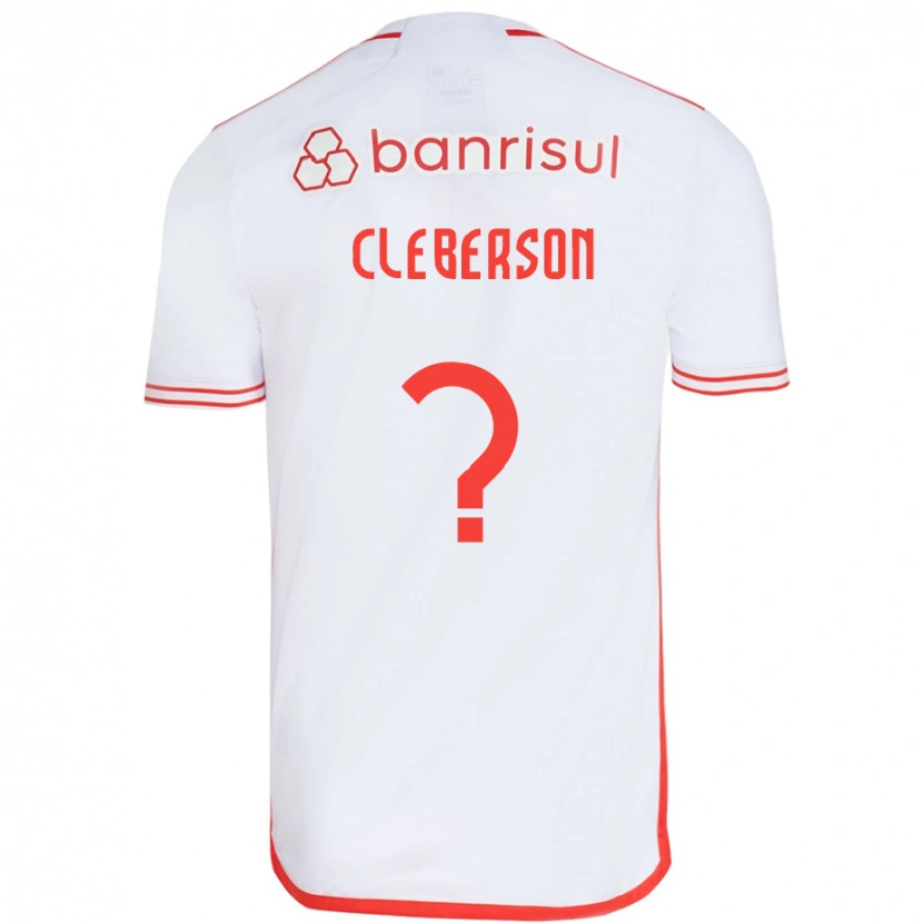 Danxen Kvinnor Cleberson #0 Vit Röd Bortatröja Matchtröjor 2025/26 Tröjor T-Tröja