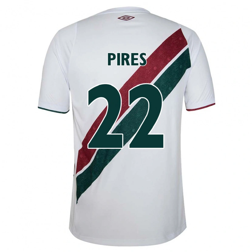 Danxen Kvinnor Gabriel Pires #22 Vit Grön Vinröd Bortatröja Matchtröjor 2025/26 Tröjor T-Tröja