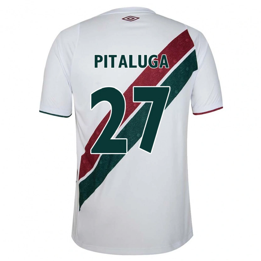 Danxen Kvinnor Marcelo Pitaluga #27 Vit Grön Vinröd Bortatröja Matchtröjor 2025/26 Tröjor T-Tröja