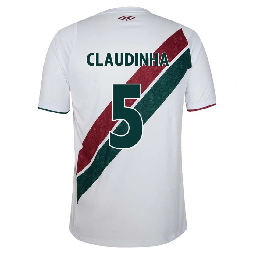 Danxen Kvinnor Claudinha #5 Vit Grön Vinröd Bortatröja Matchtröjor 2025/26 Tröjor T-Tröja